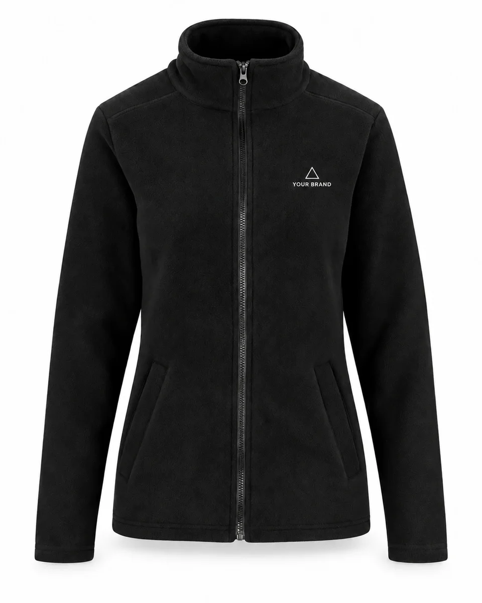 Fleece Jacket – Classic Microfleece, Ladies, shown with a sample logo