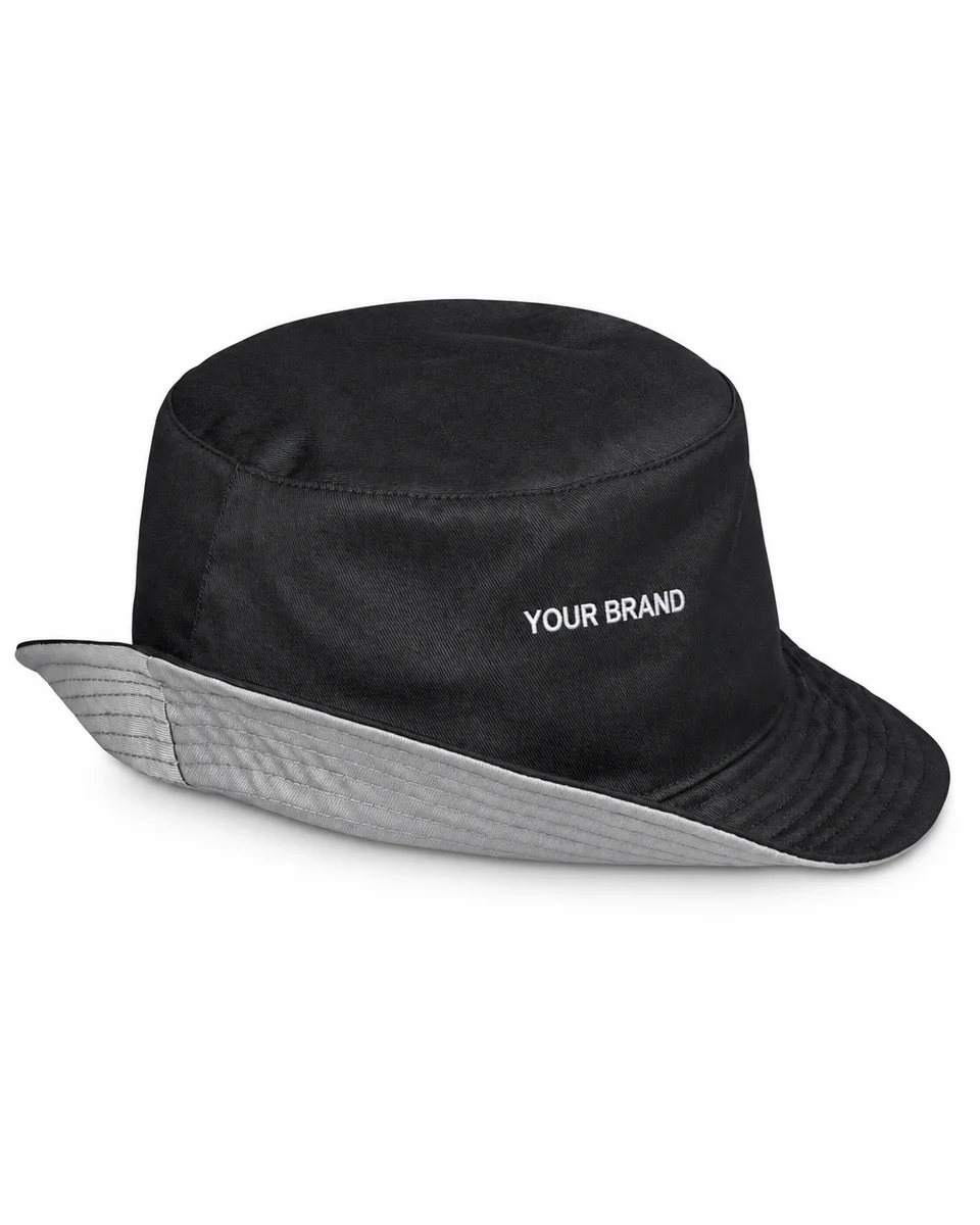 Bucket Hat – Reversible, shown with a sample logo