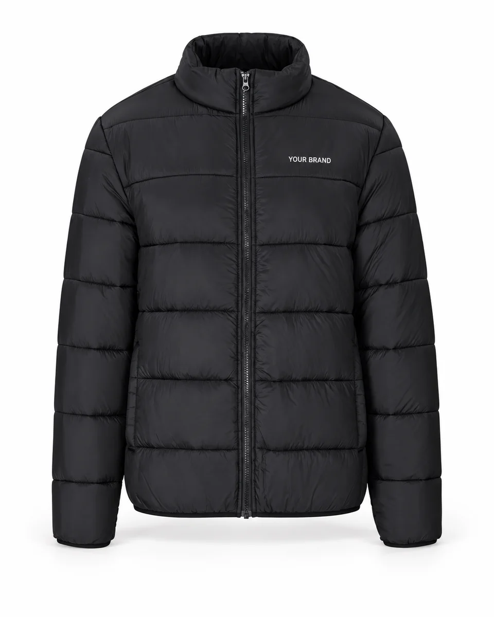 Padded & Puffer Jacket – Nylon Quilted Puffer, Men, shown with a sample logo