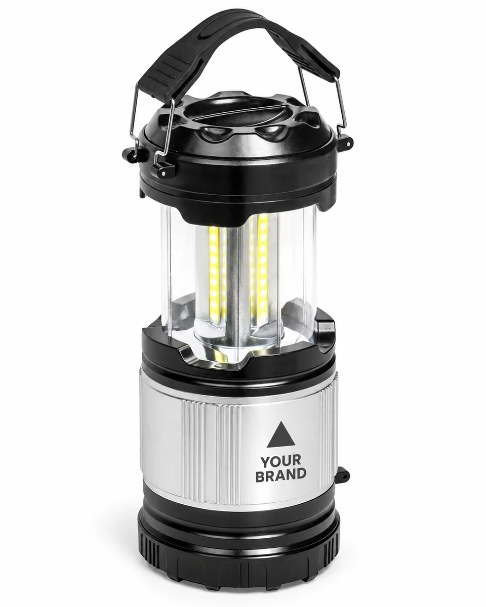 Lantern & Torch Gift – Classic Lantern & Torch, shown with a sample logo