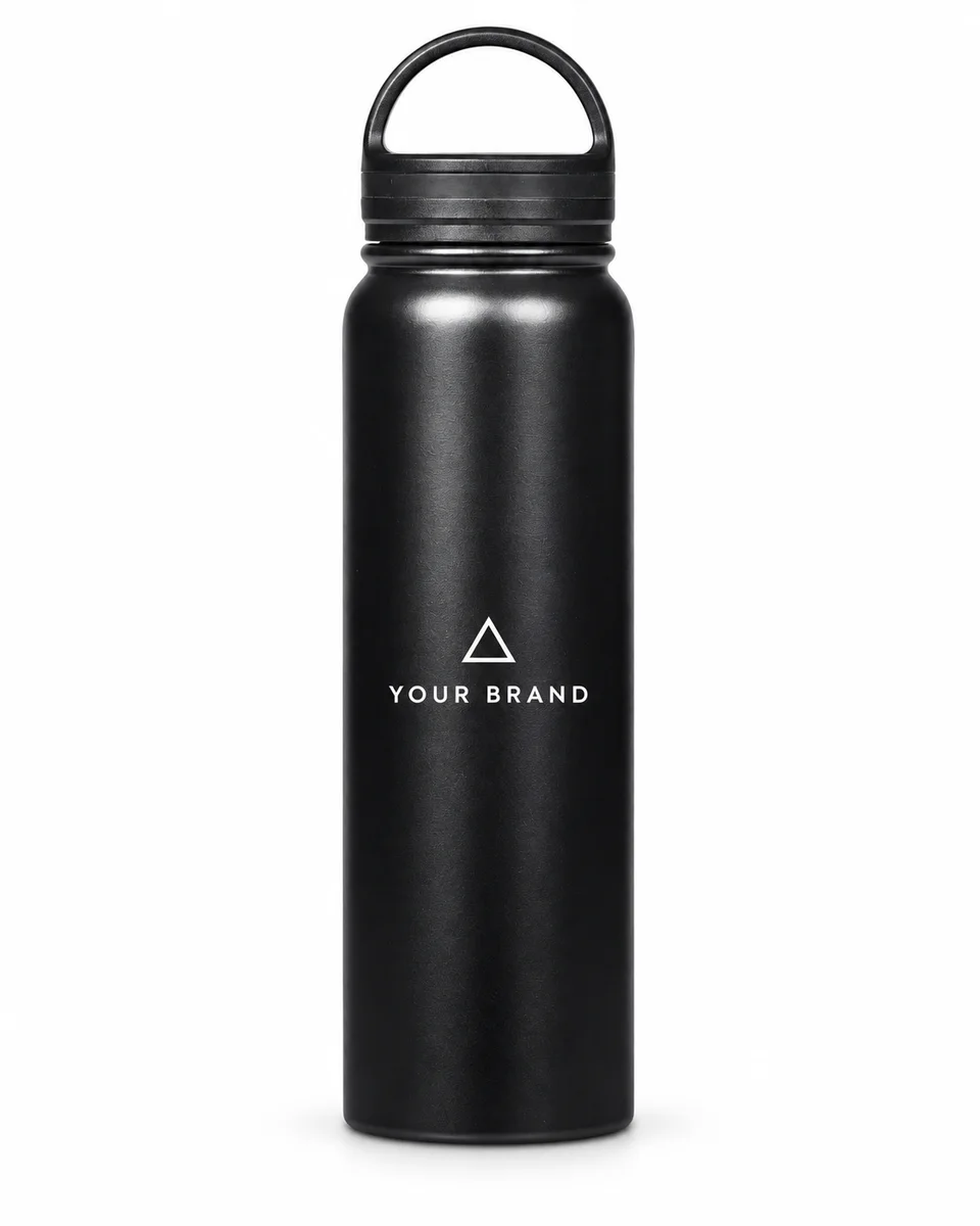 Vacuum Water Bottle – Corporate Performance, shown with a sample logo