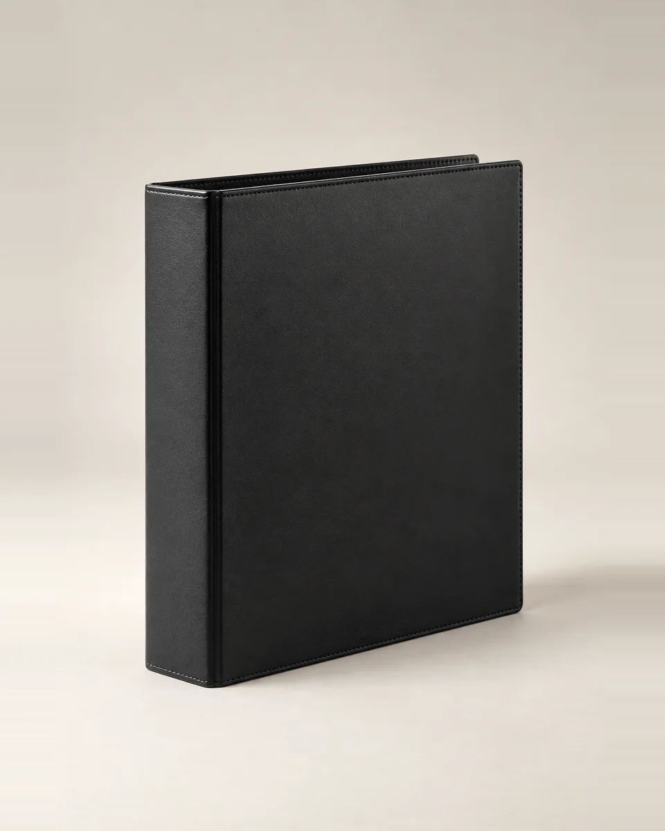 A4 ring binder, black