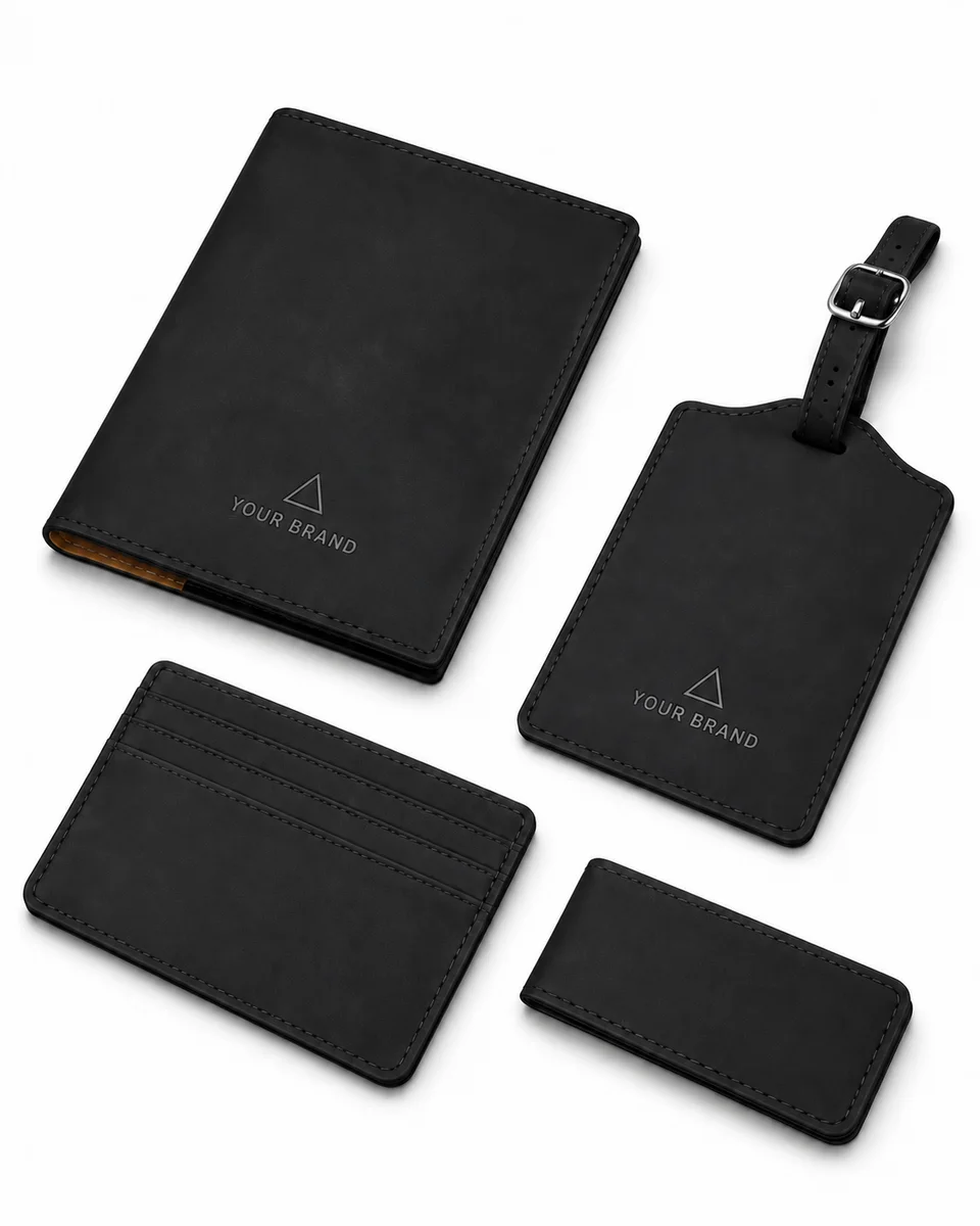 Travel Essentials Gift Set – Executive Travel, shown with a sample logo