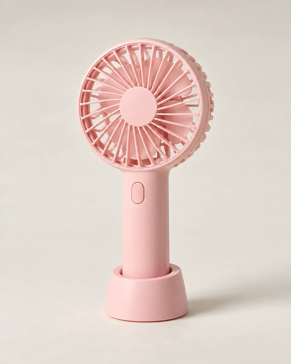 Handheld mini fan, pink