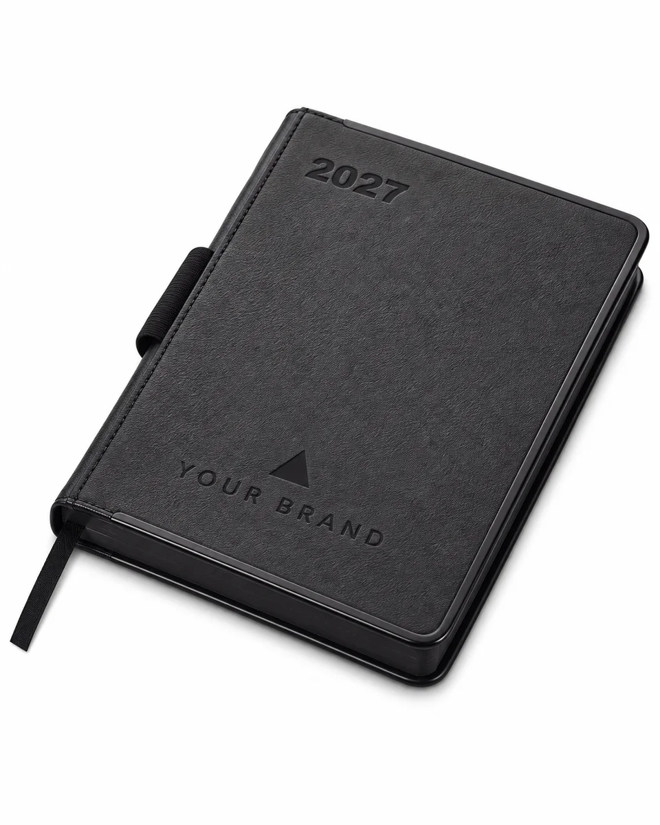 Dated Corporate Diary – Executive A5 2027, shown with a sample logo