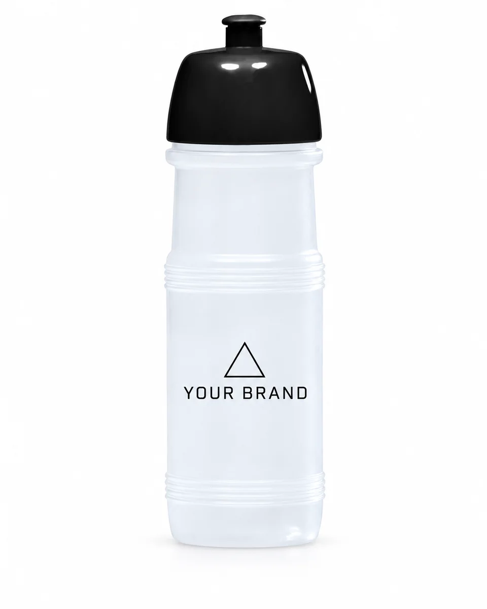 Standard Corporate Water Bottle – Value Plastic, shown with a sample logo