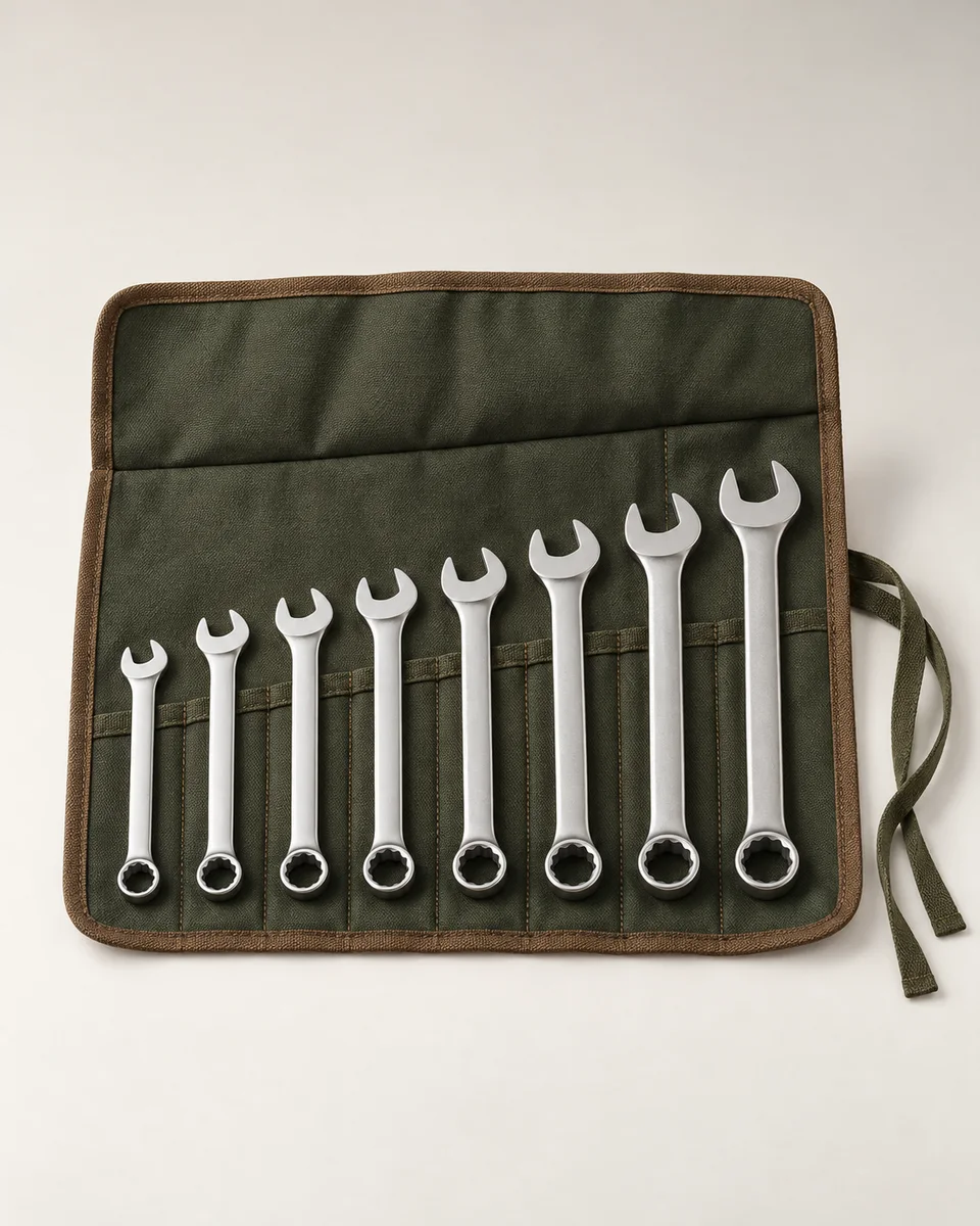 Combination spanner set, 8-piece