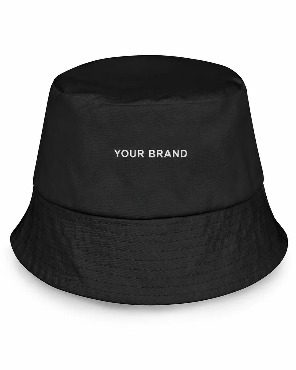 Bucket Hat – Classic Cotton, shown with a sample logo